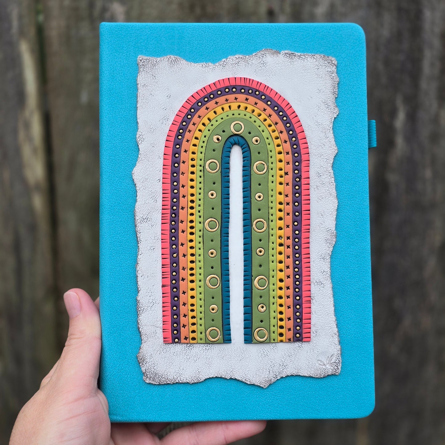 Teal Rainbow Sketchbook