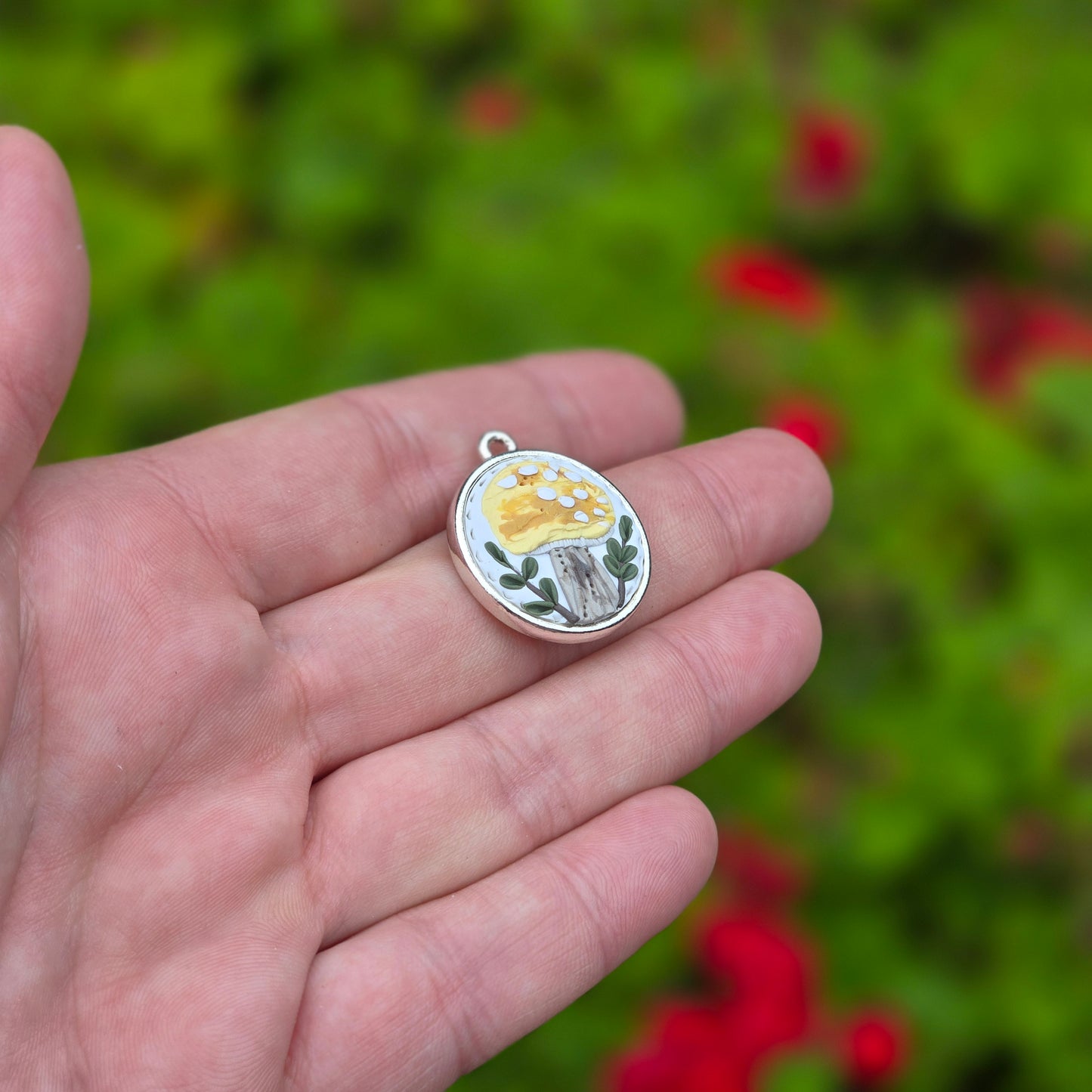 Lemon Mushroom Pendant