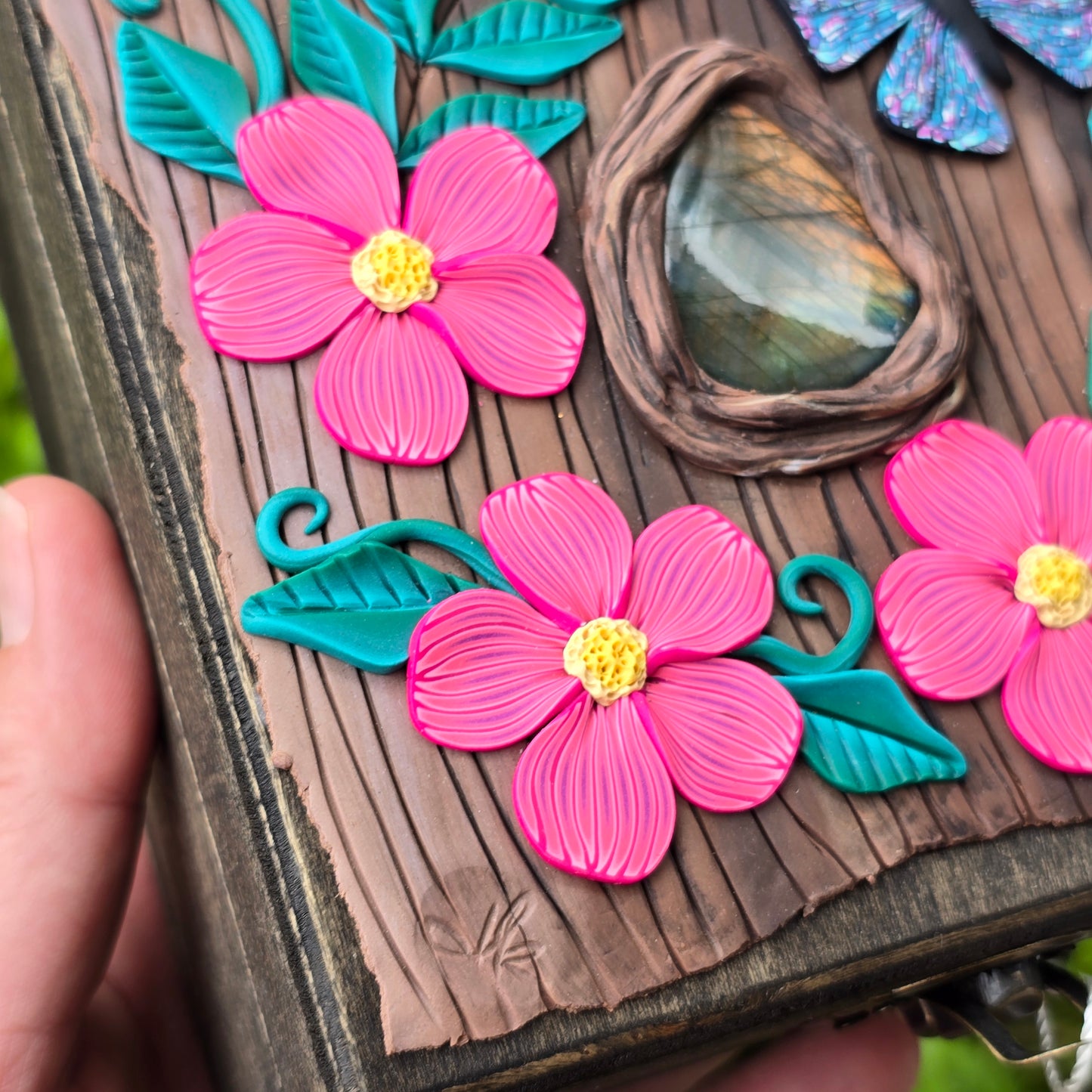 Butterfly Garden Labradorite Box