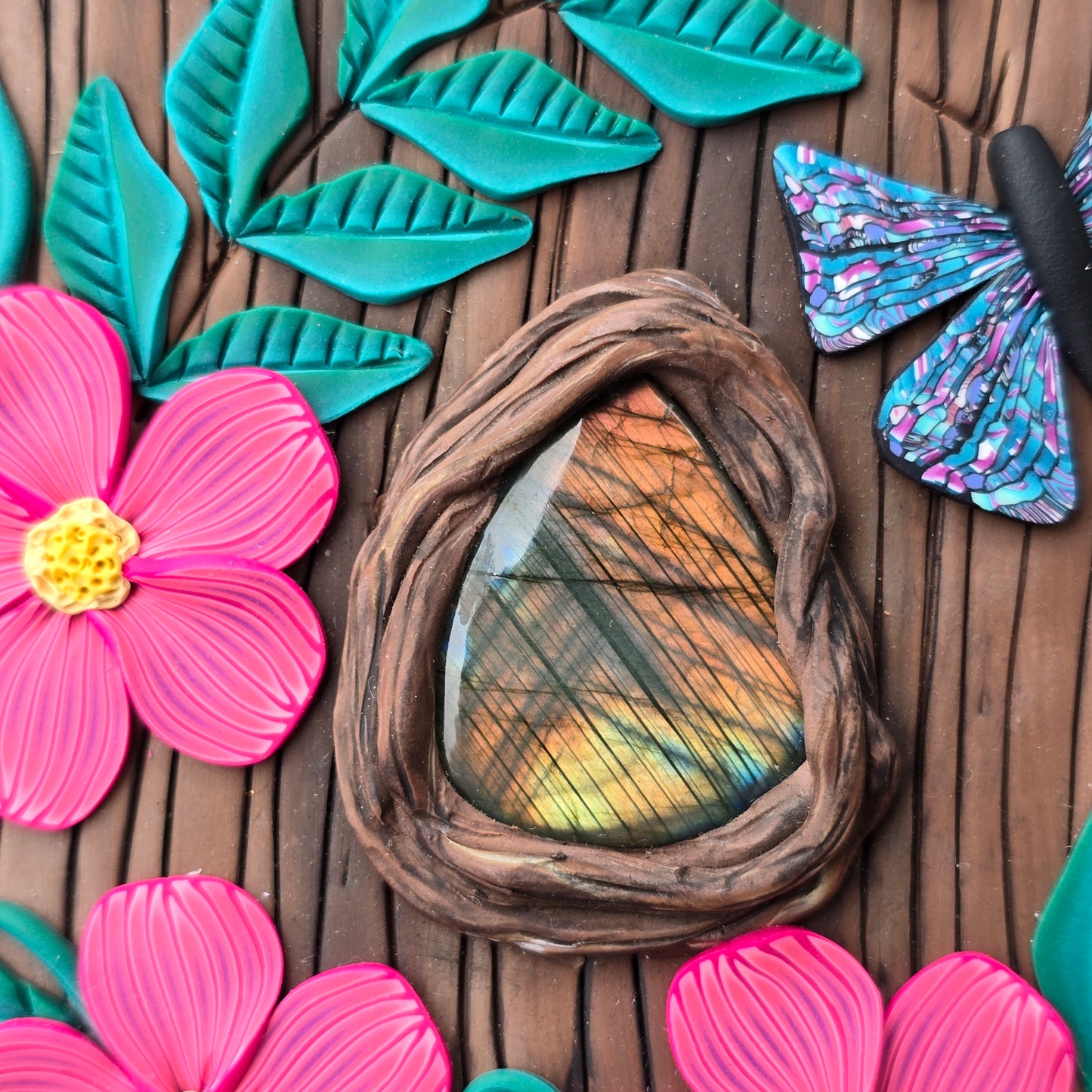 Butterfly Garden Labradorite Box