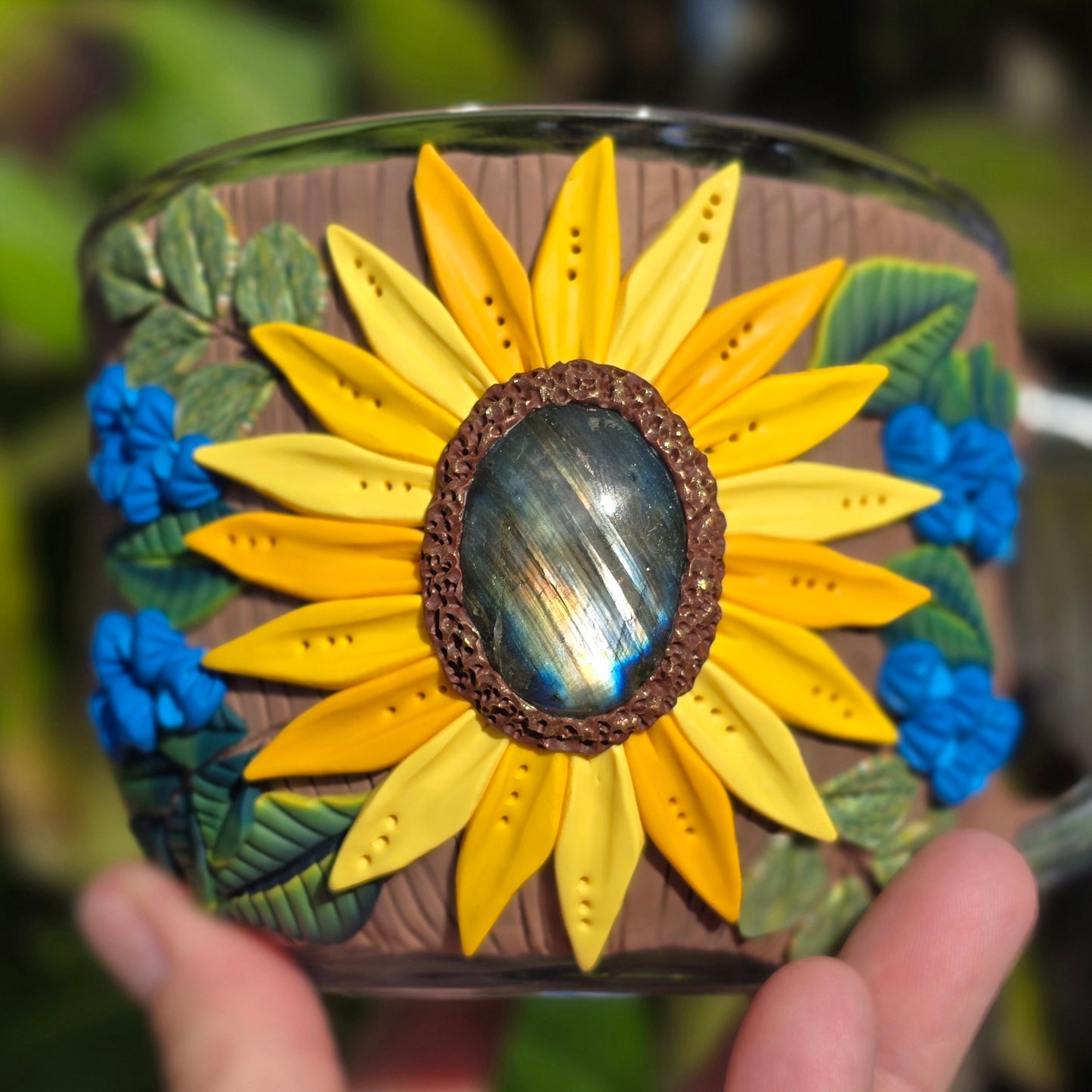 Sunflower Labradorite Mug