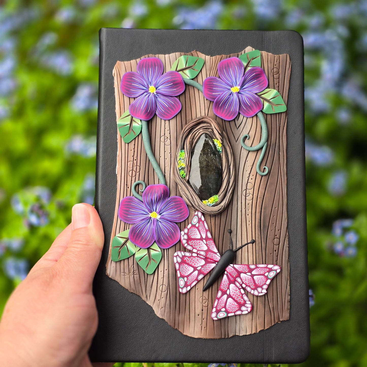 Butterfly Garden Labradorite Journal