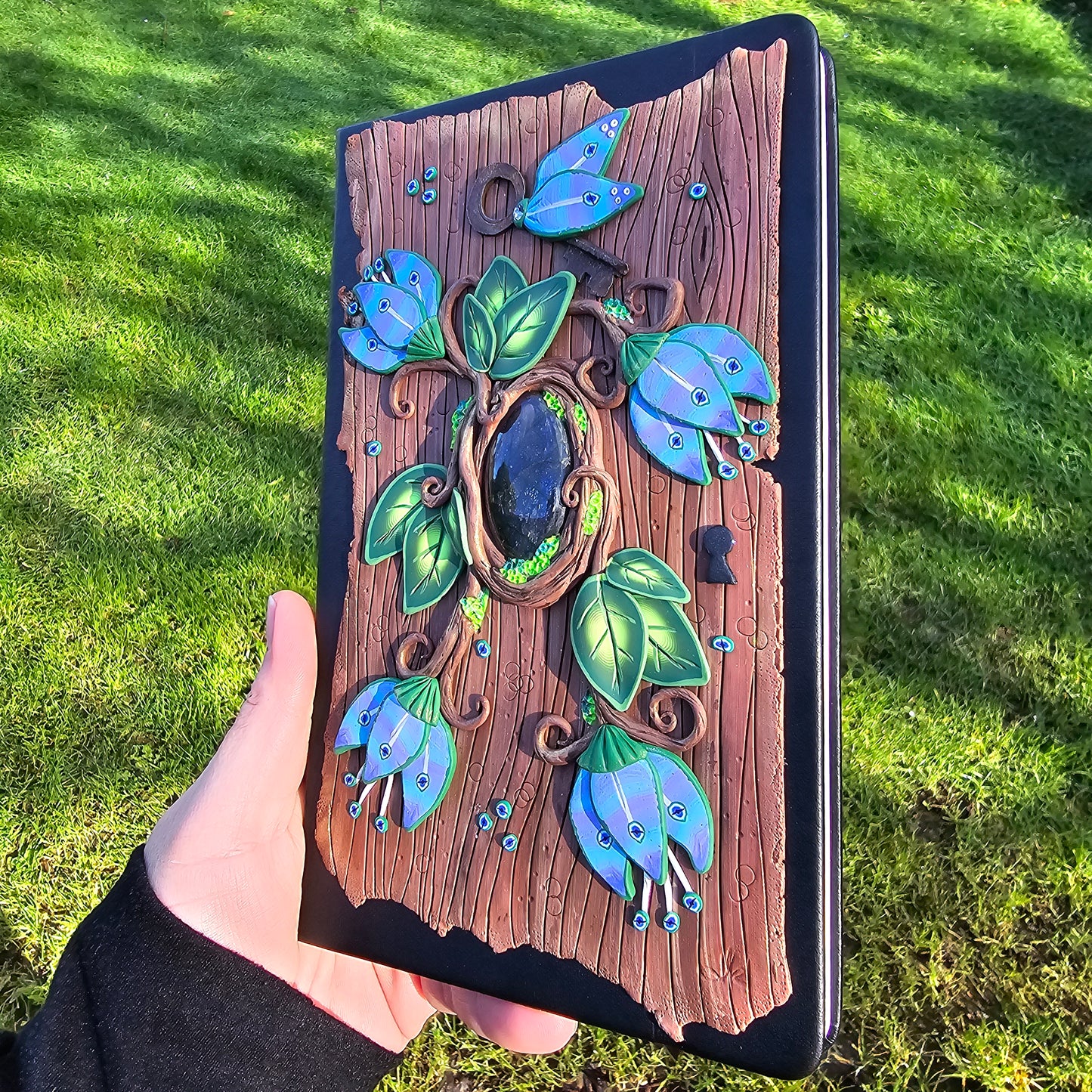 Journal, Flying Key Floral Forest with Labradorite