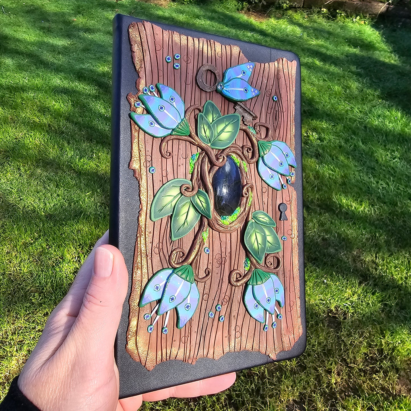 Journal, Flying Key Floral Forest with Labradorite