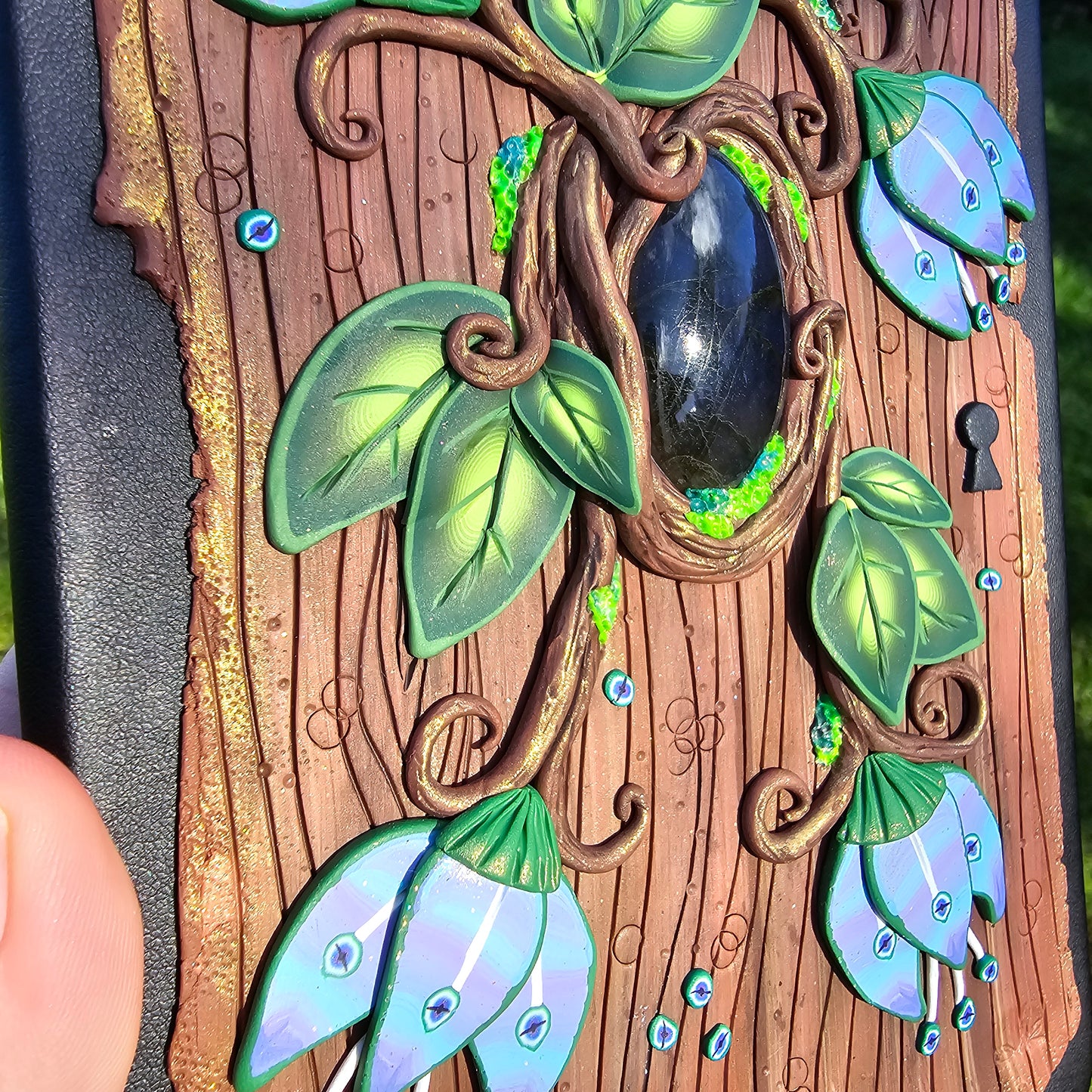 Journal, Flying Key Floral Forest with Labradorite