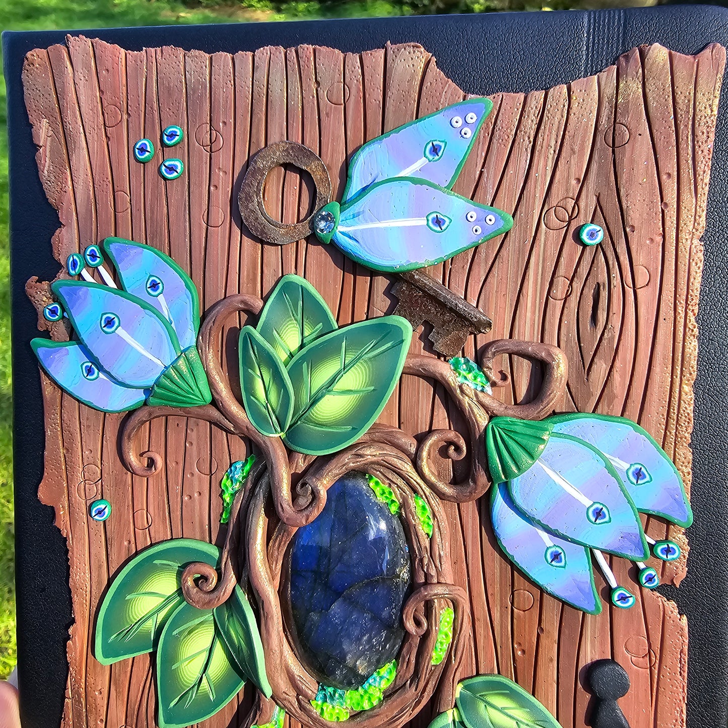 Journal, Flying Key Floral Forest with Labradorite