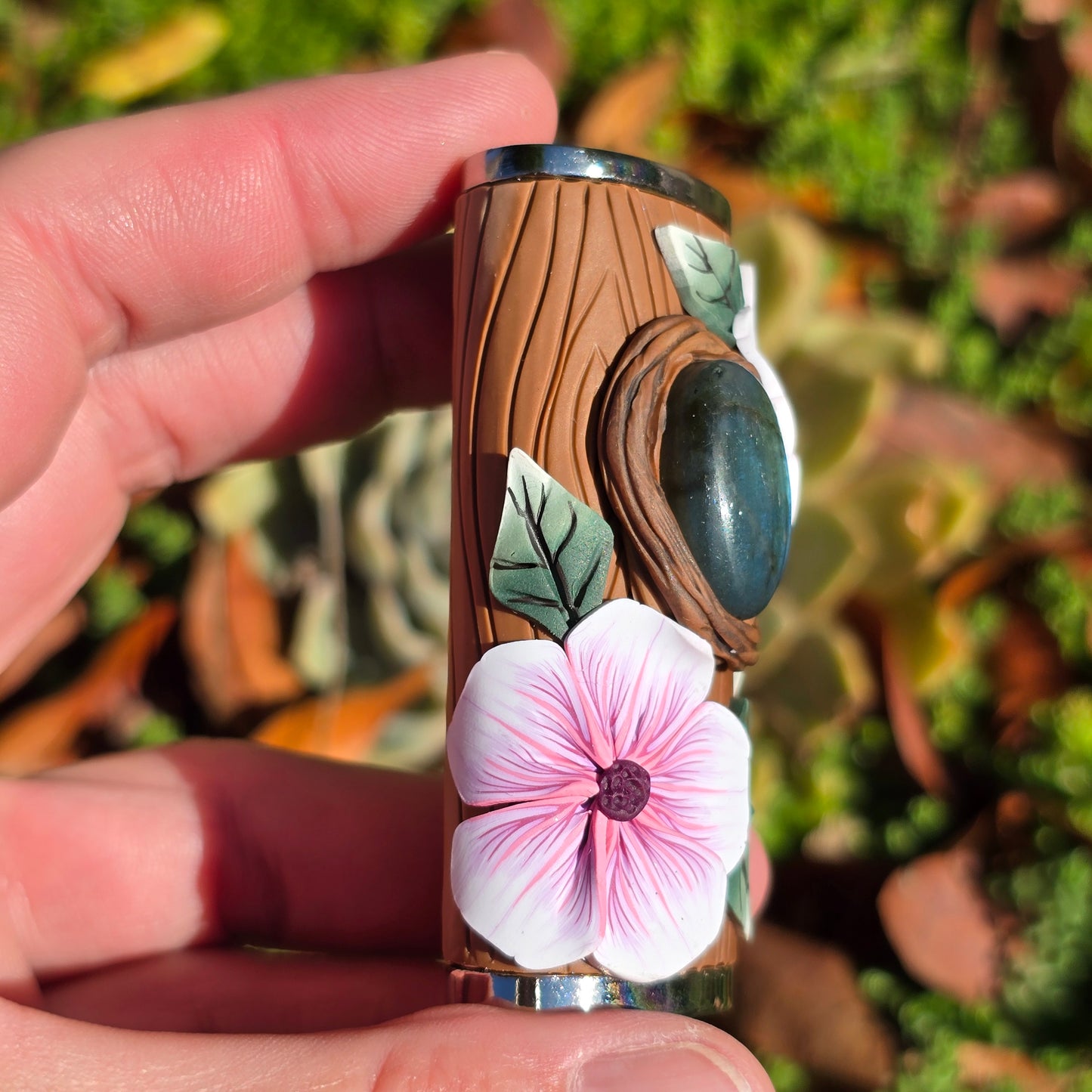 Floral Labradorite Lighter Sleeve