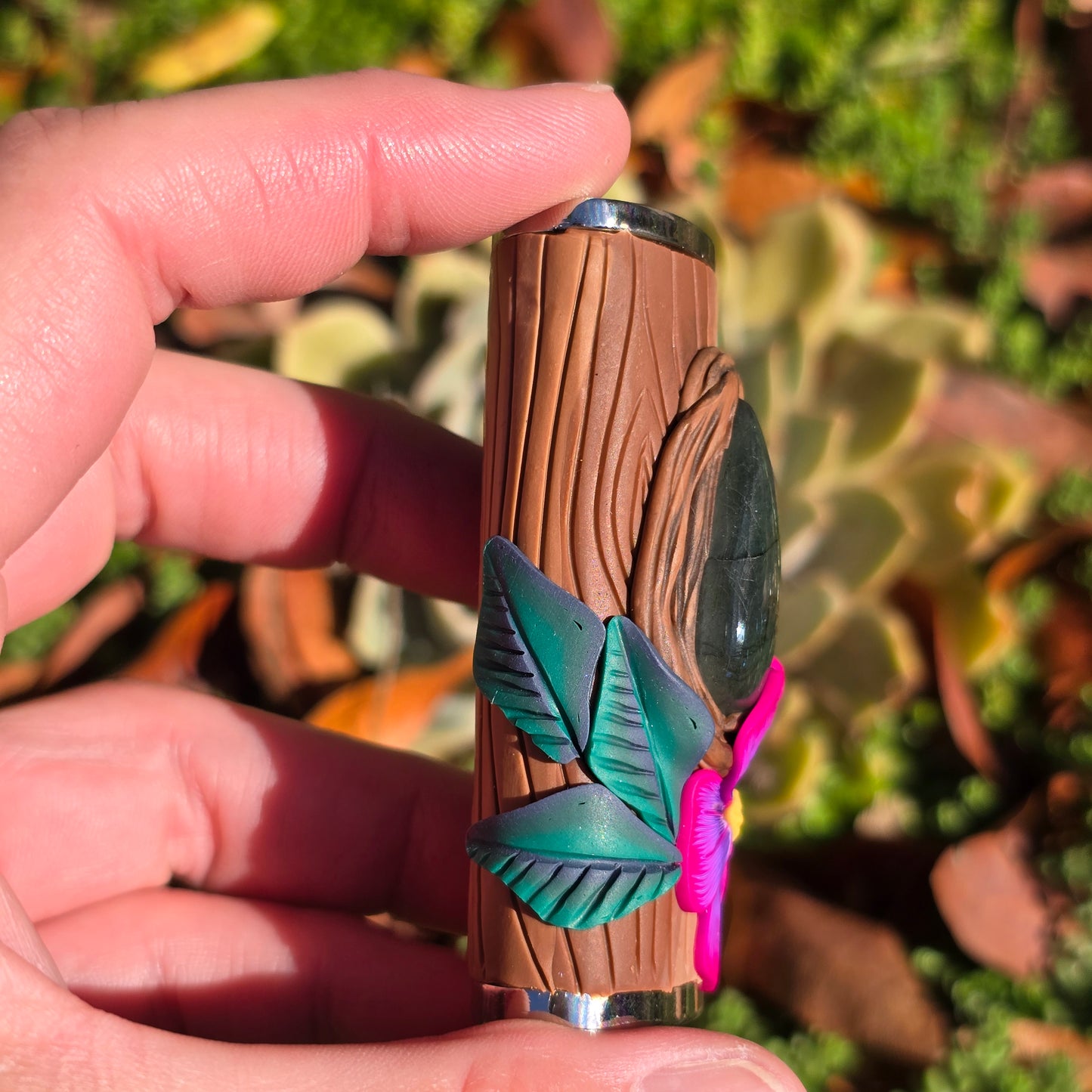 Floral Labradorite Lighter Sleeve