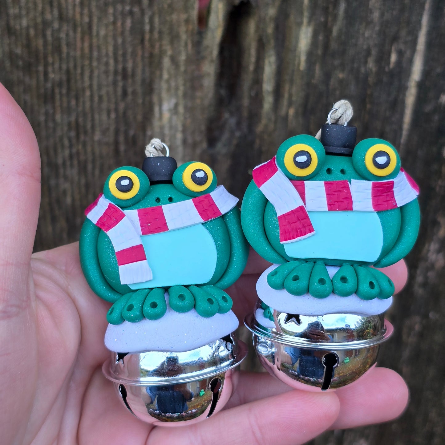 Bell Ornament, Dapper Frog