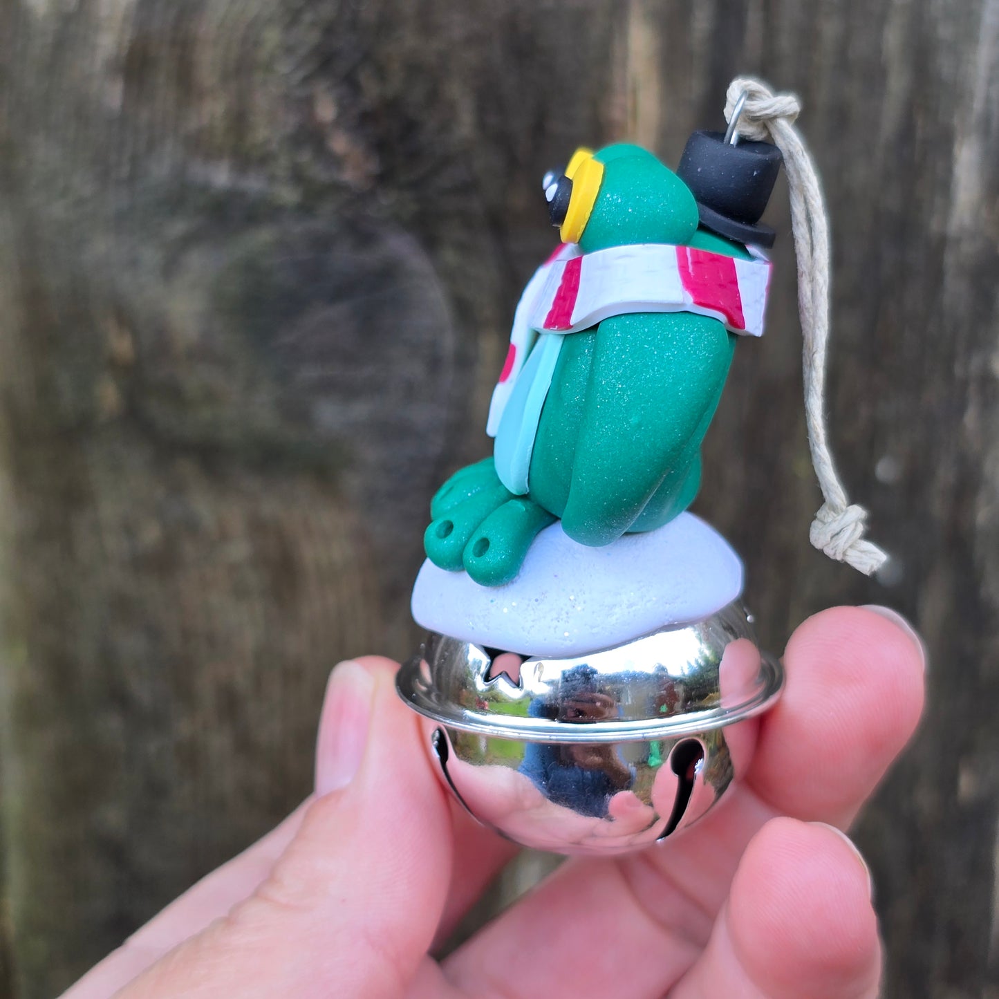 Bell Ornament, Dapper Frog