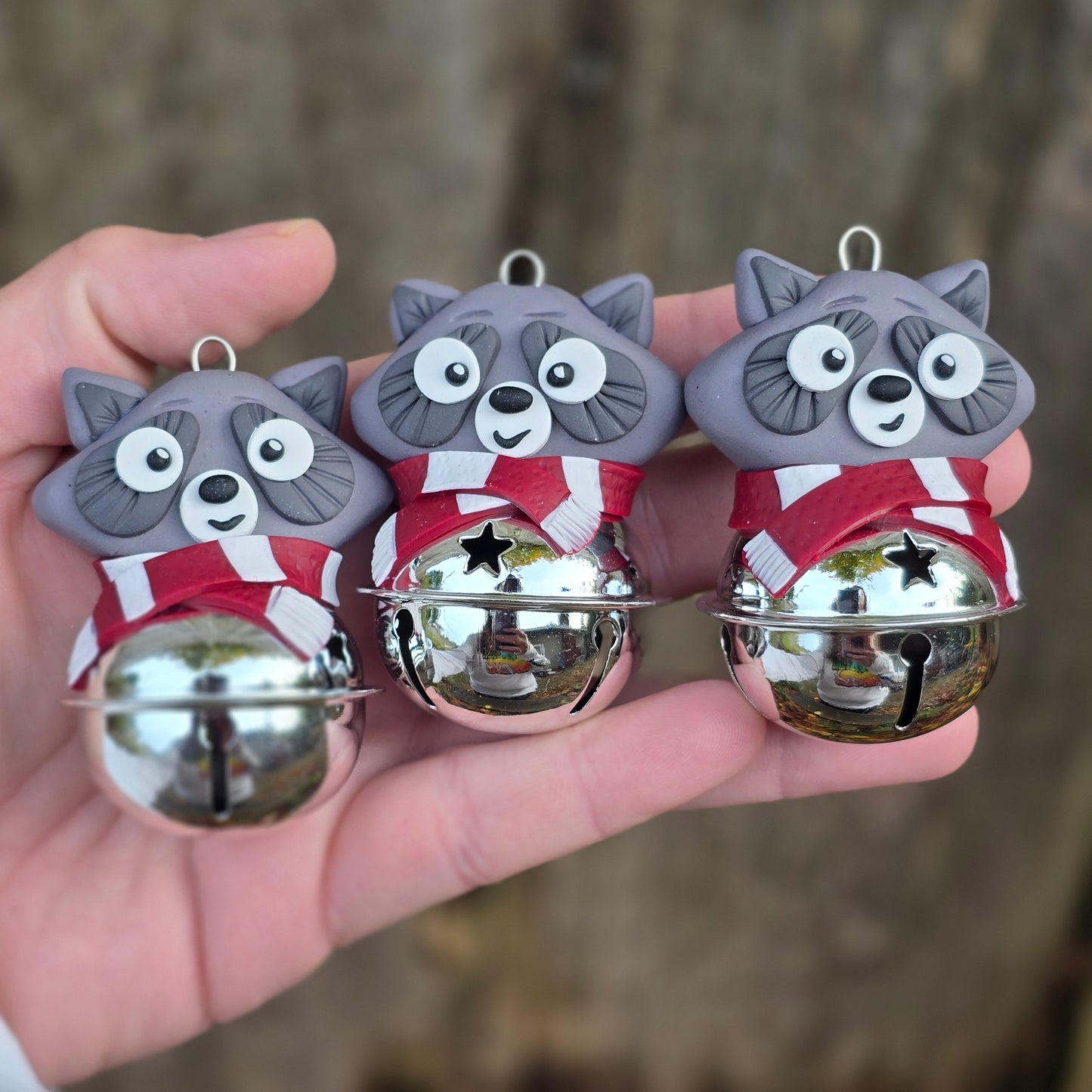 Bell Ornament, Raccoon aka Trash Panda