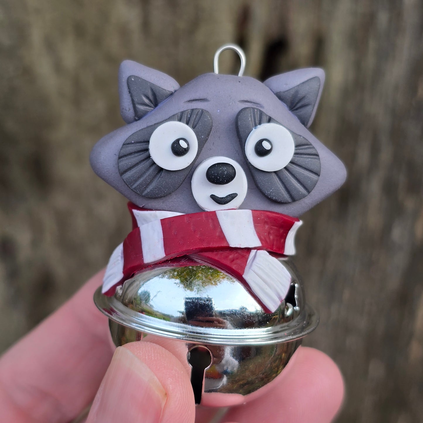 Bell Ornament, Raccoon aka Trash Panda