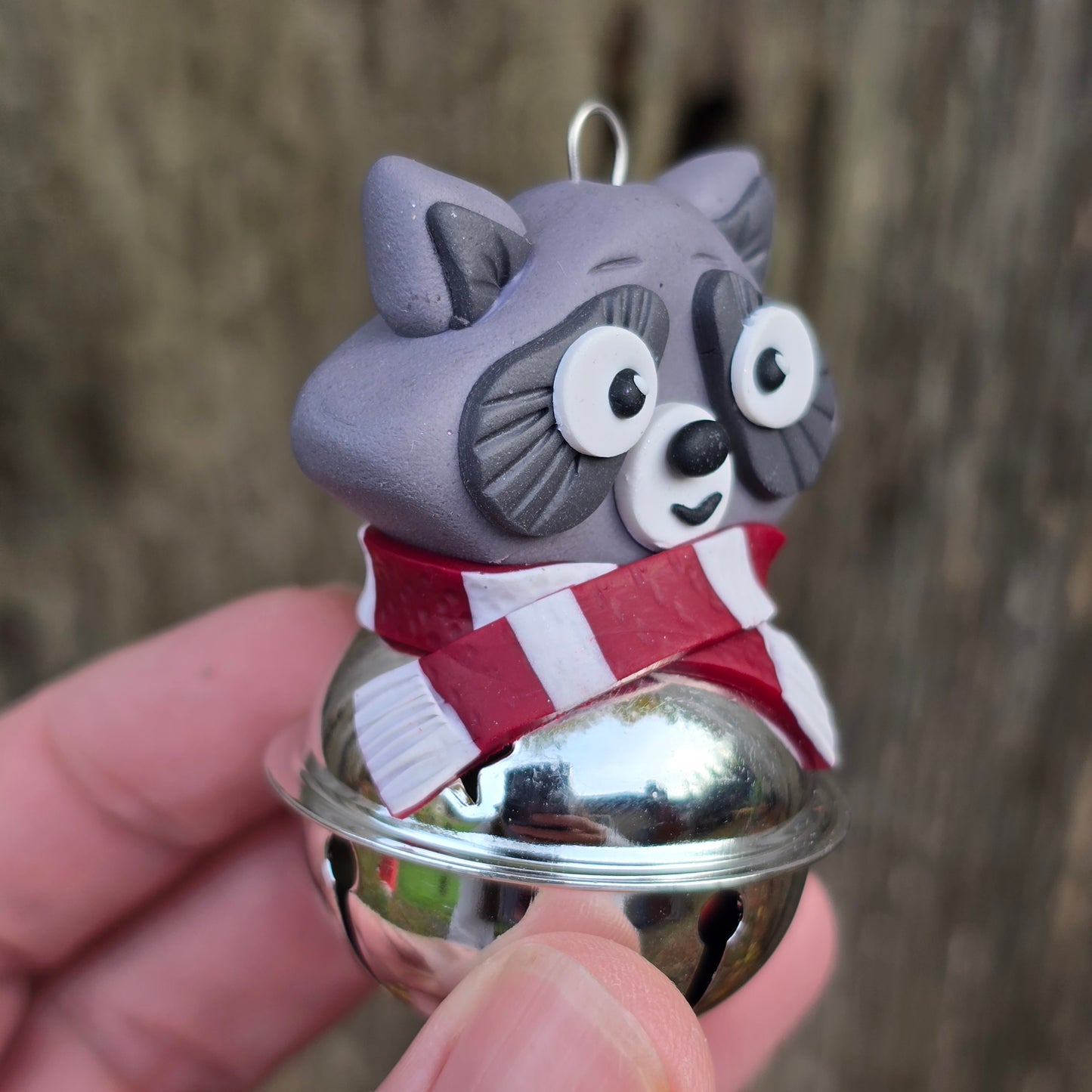 Bell Ornament, Raccoon aka Trash Panda