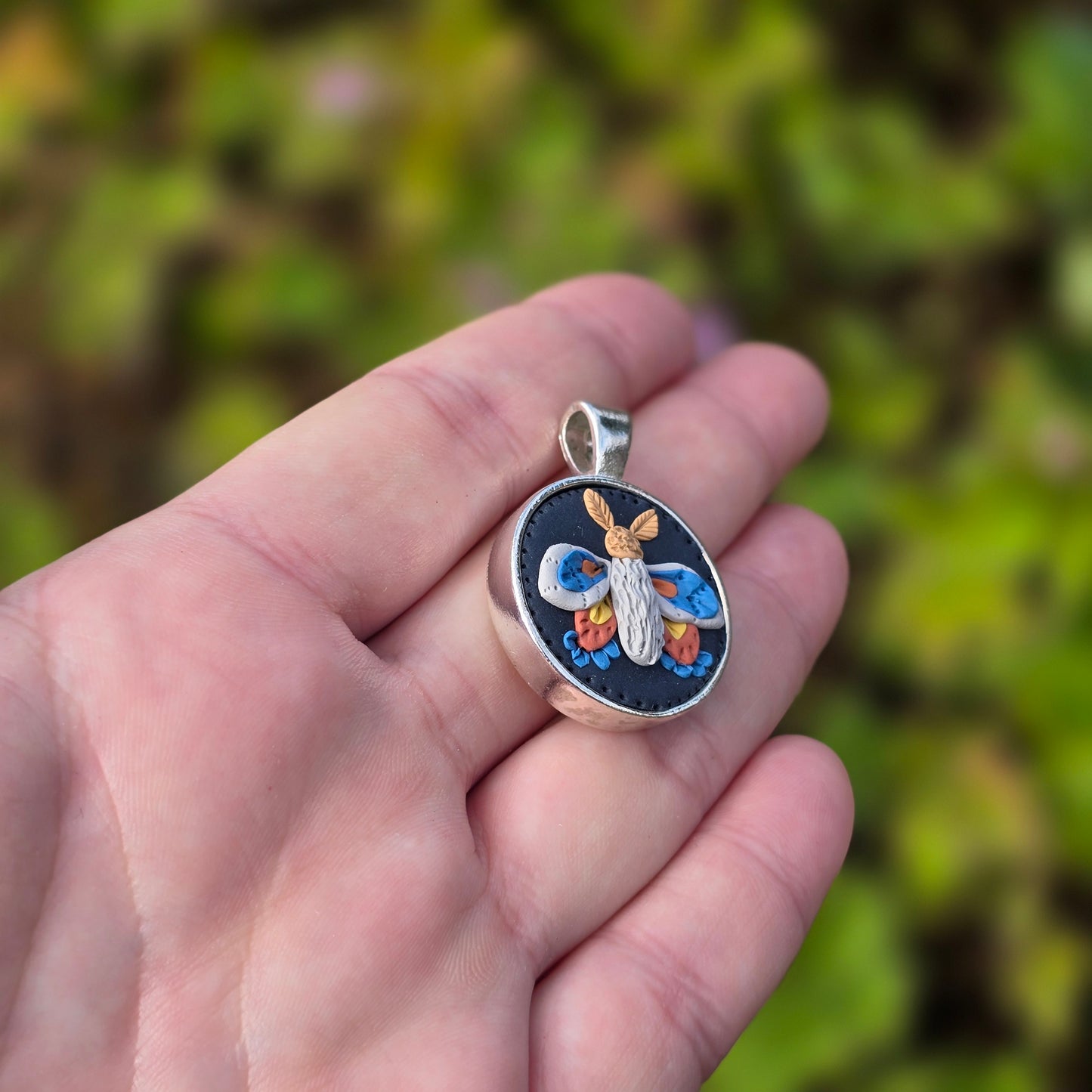 Moth Pendant • navy