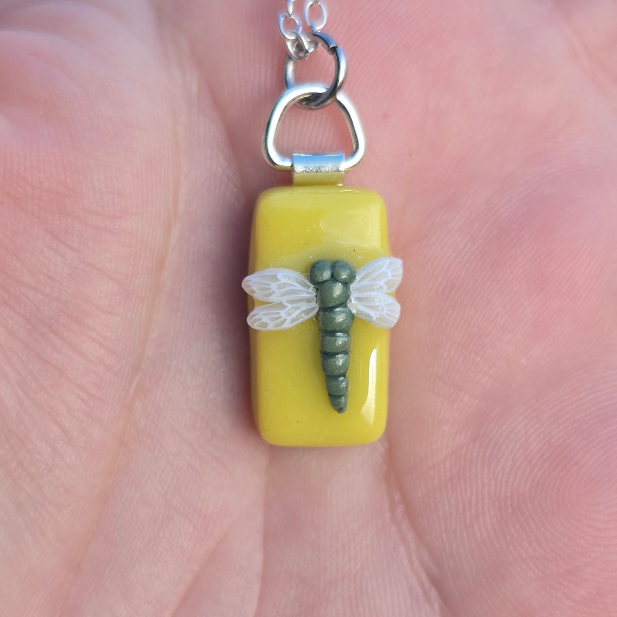 Dragonfly Pendant • lemon
