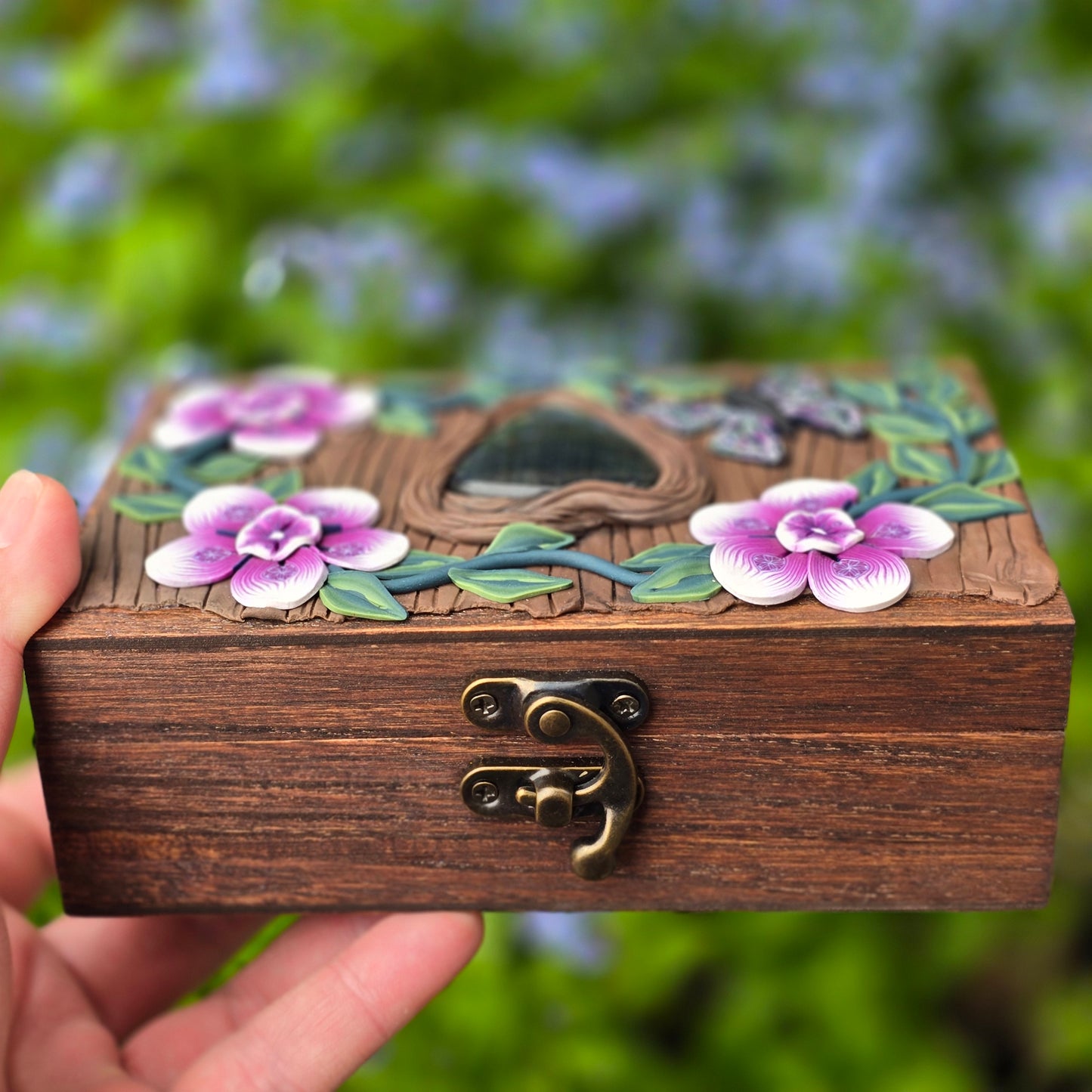 Butterfly Garden Labradorite Box