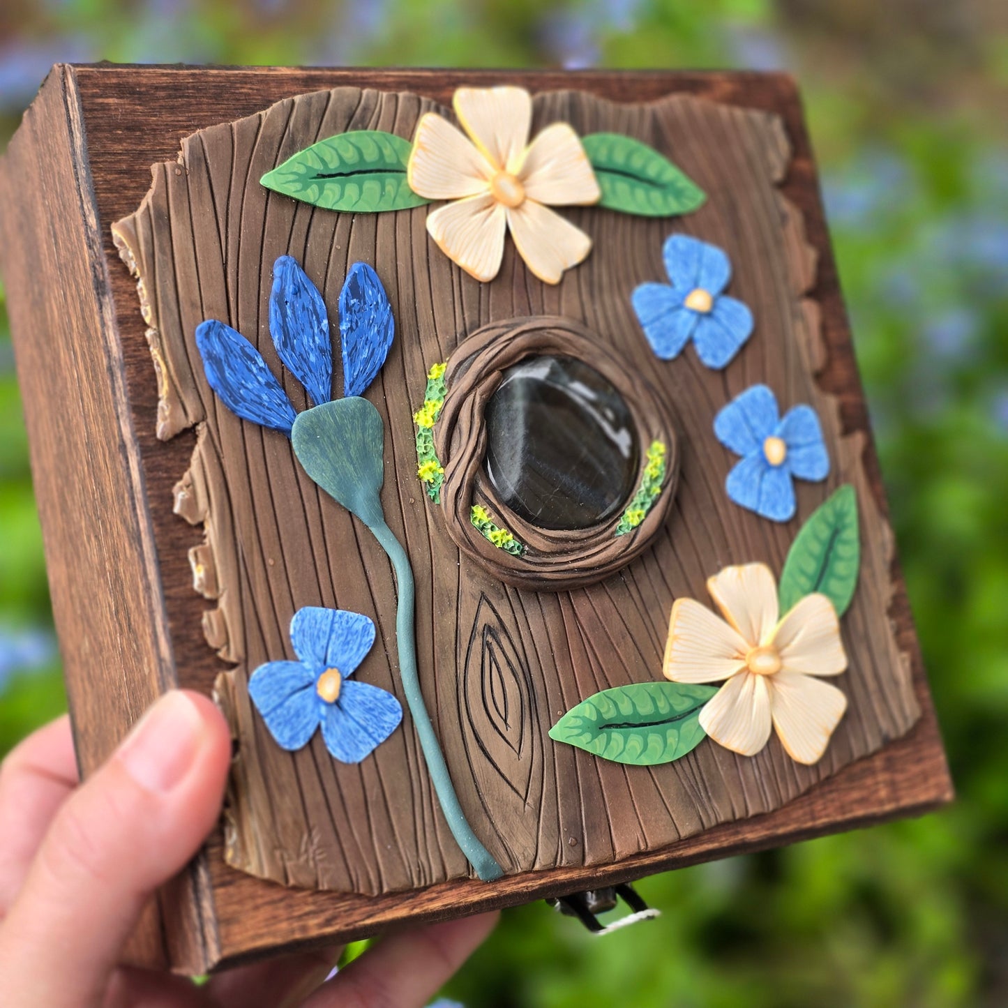 Art Deco Garden Labradorite Box