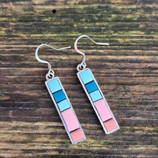 Color Block Dangles