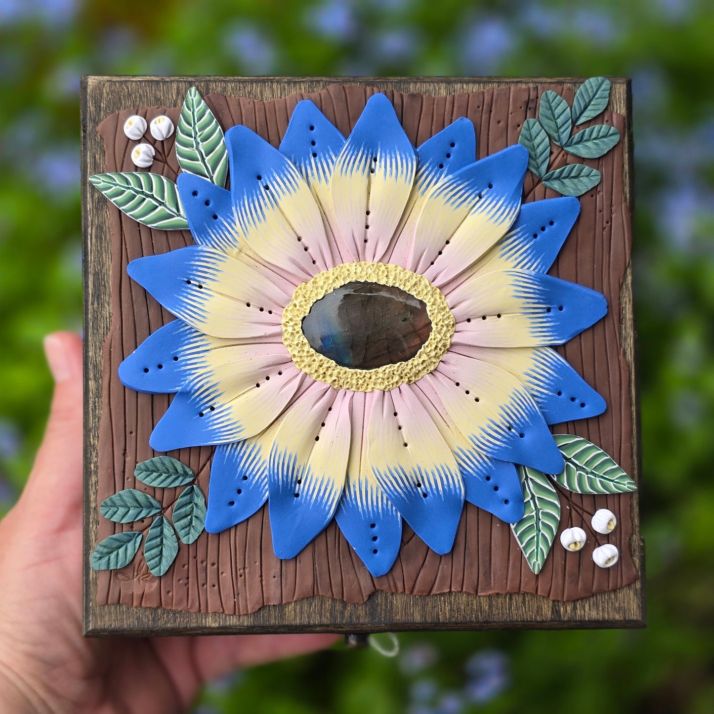 Sunflower Blues Labradorite Box