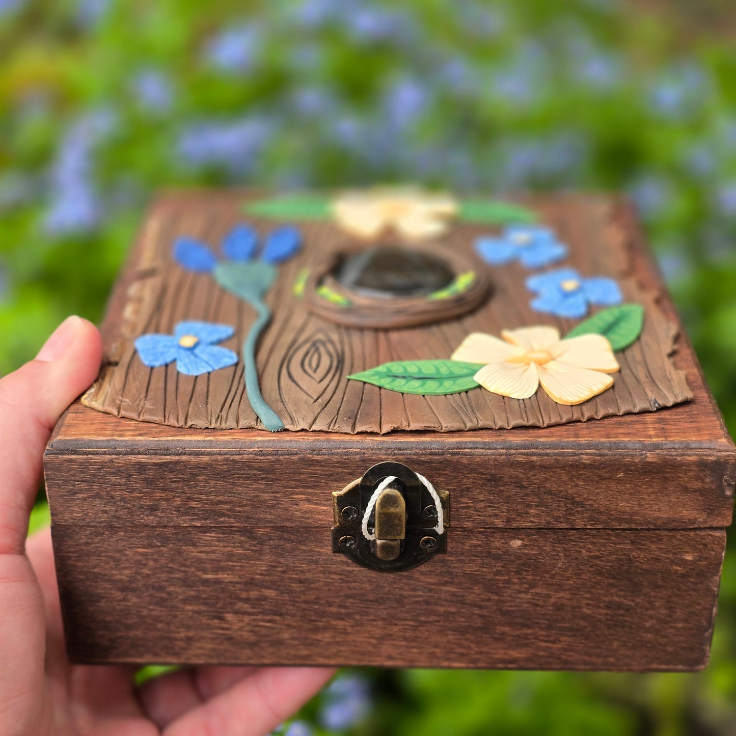 Art Deco Garden Labradorite Box