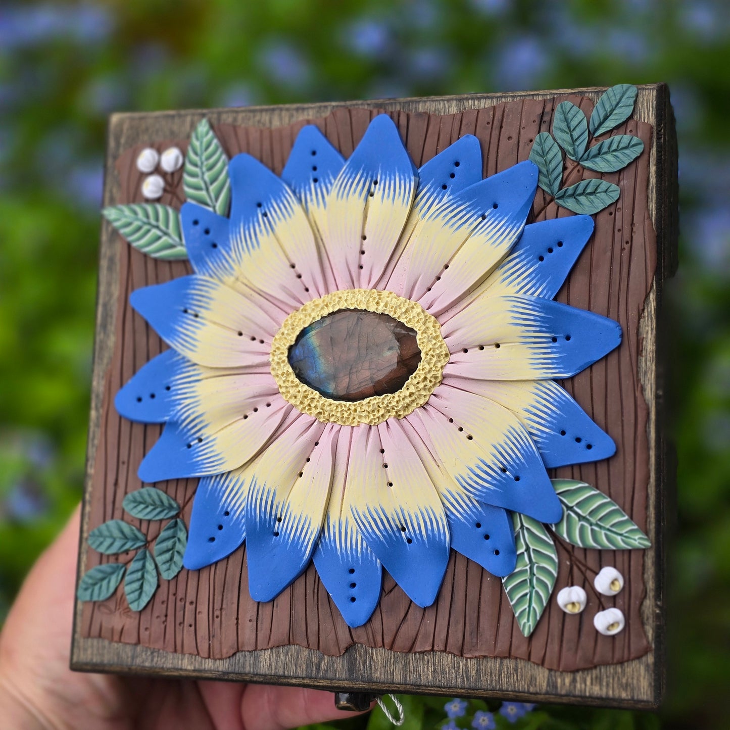 Sunflower Blues Labradorite Box