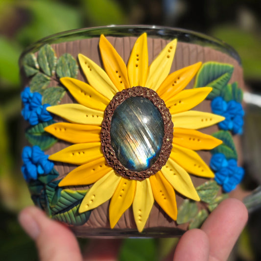 Sunflower Labradorite Mug