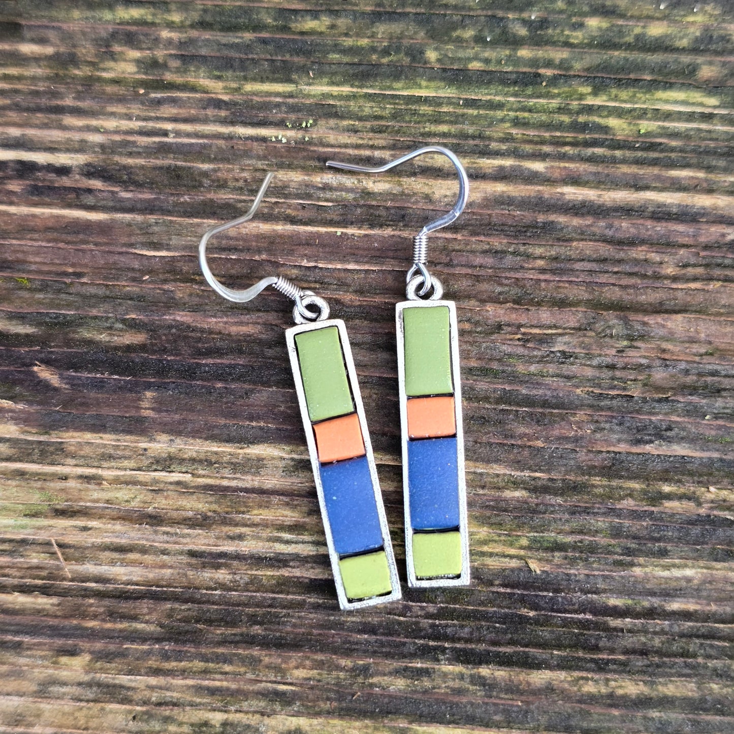 Color Block Dangles