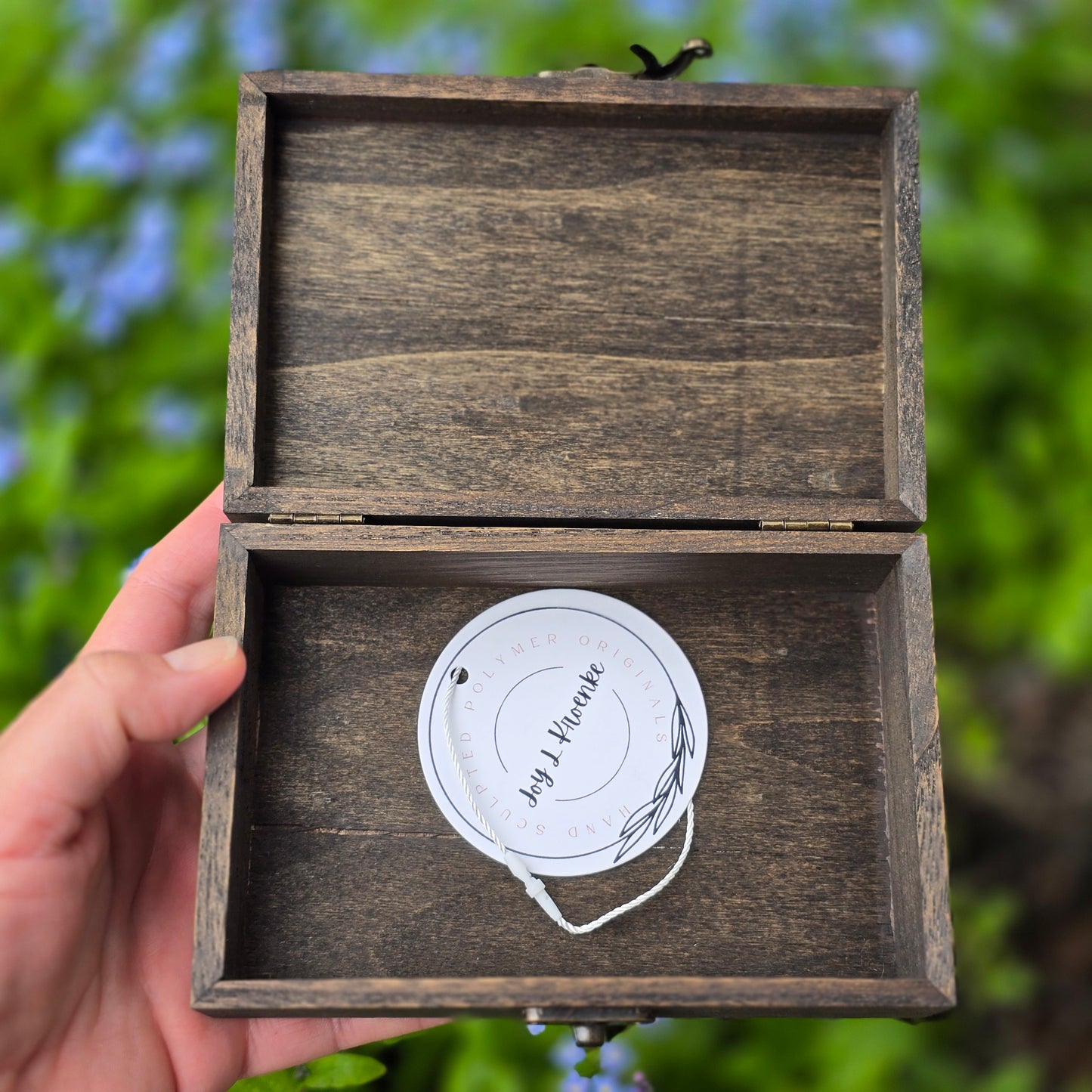 Art Deco Floral Labradorite Box (small)