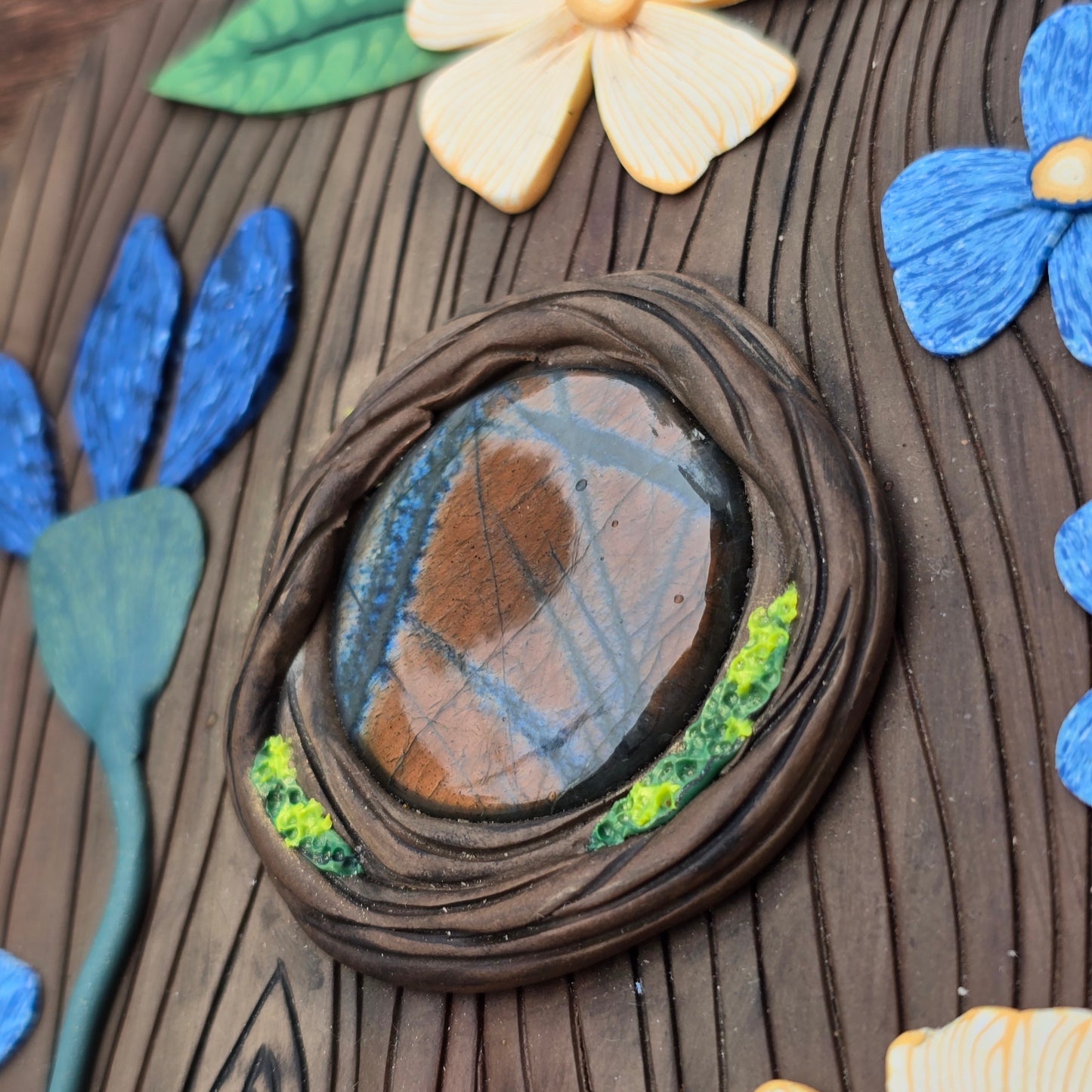 Art Deco Garden Labradorite Box