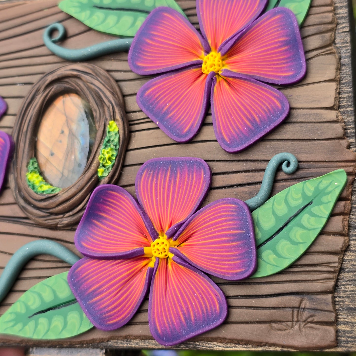 Flower Garden Labradorite Box