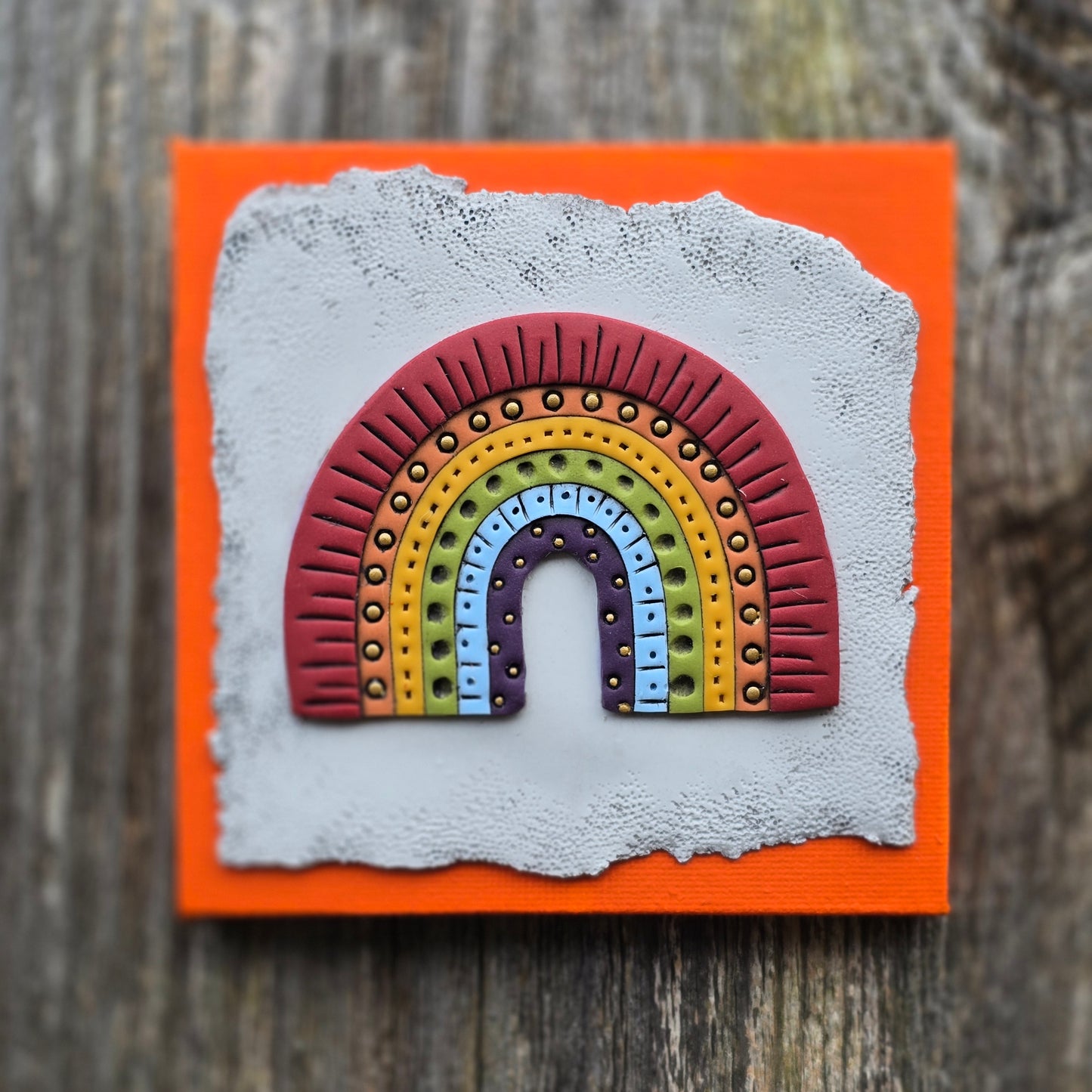 Rainbow, 4x4 Canvas