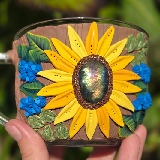 Sunflower Labradorite Mug