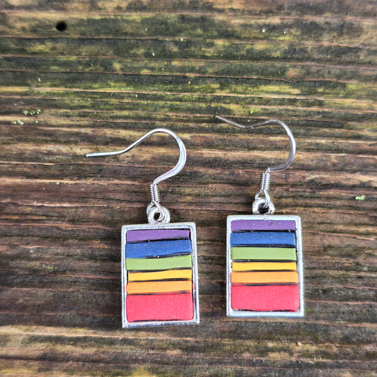 Color Block Dangles